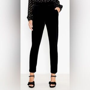 NEW Loft Velvet Pull On Slim Pants in black
